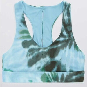 AE aerie OFFLINE Real Me Tie Dye Keyhole Sports Bra Size XS